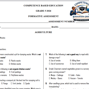 Grade 5 Term 2 Opener Exam 2026 (All subjects)