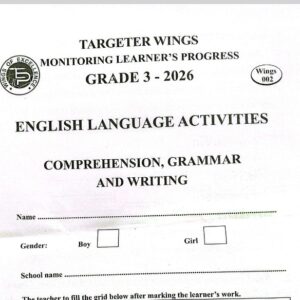 Targeter Wings 002 Grade 3 2026  Full Set Exams & Marking Scheme