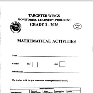 Targeter Wings 003 Grade 3 - 2026  Exams & Marking Scheme