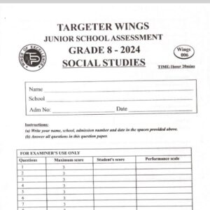 Targeter Wings 006 Grade 8 Full Set Exams & Marking Scheme